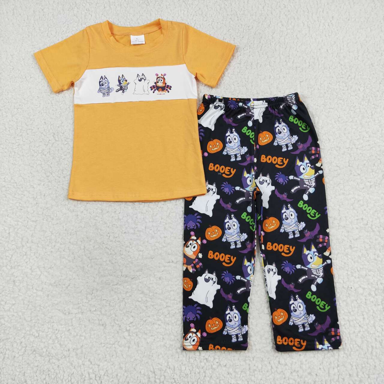 Halloween Orange cartoon Dog Boy Set