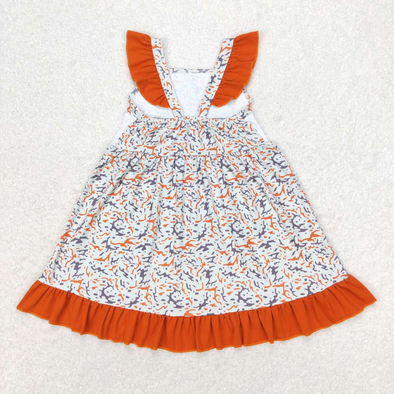 Camo Embroidery Duck Girls Dress
