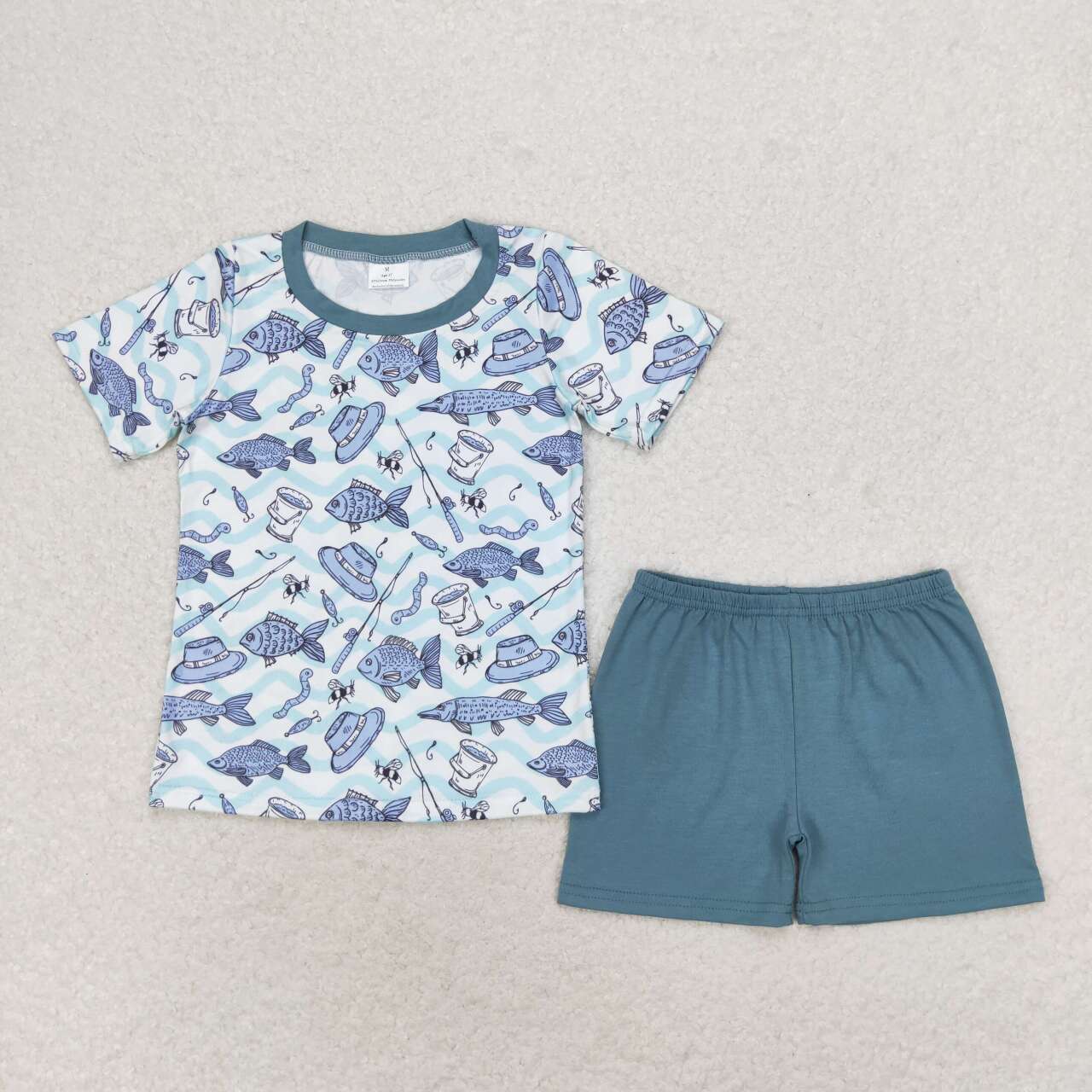 Going Fish Print Summer Boy Set