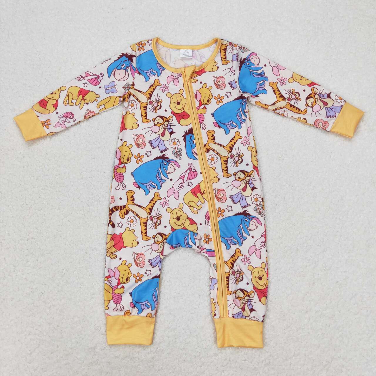 bear Cute Baby Romper With zipper