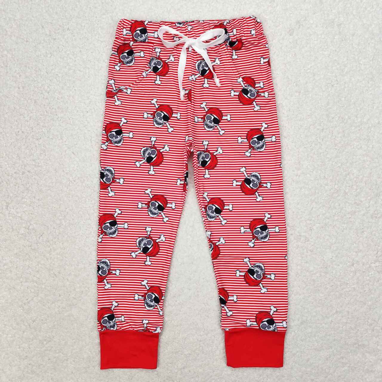 Red Stripe skull Pants