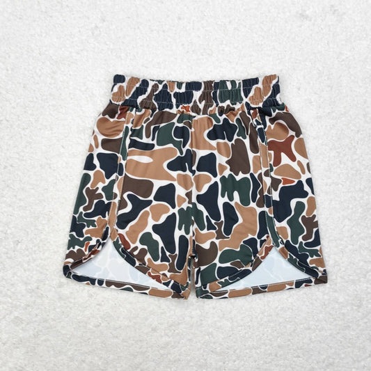 brown camo pink Short