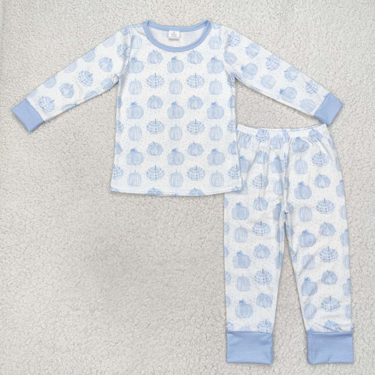 Pumpkin Print Long Sleeve Pajamas