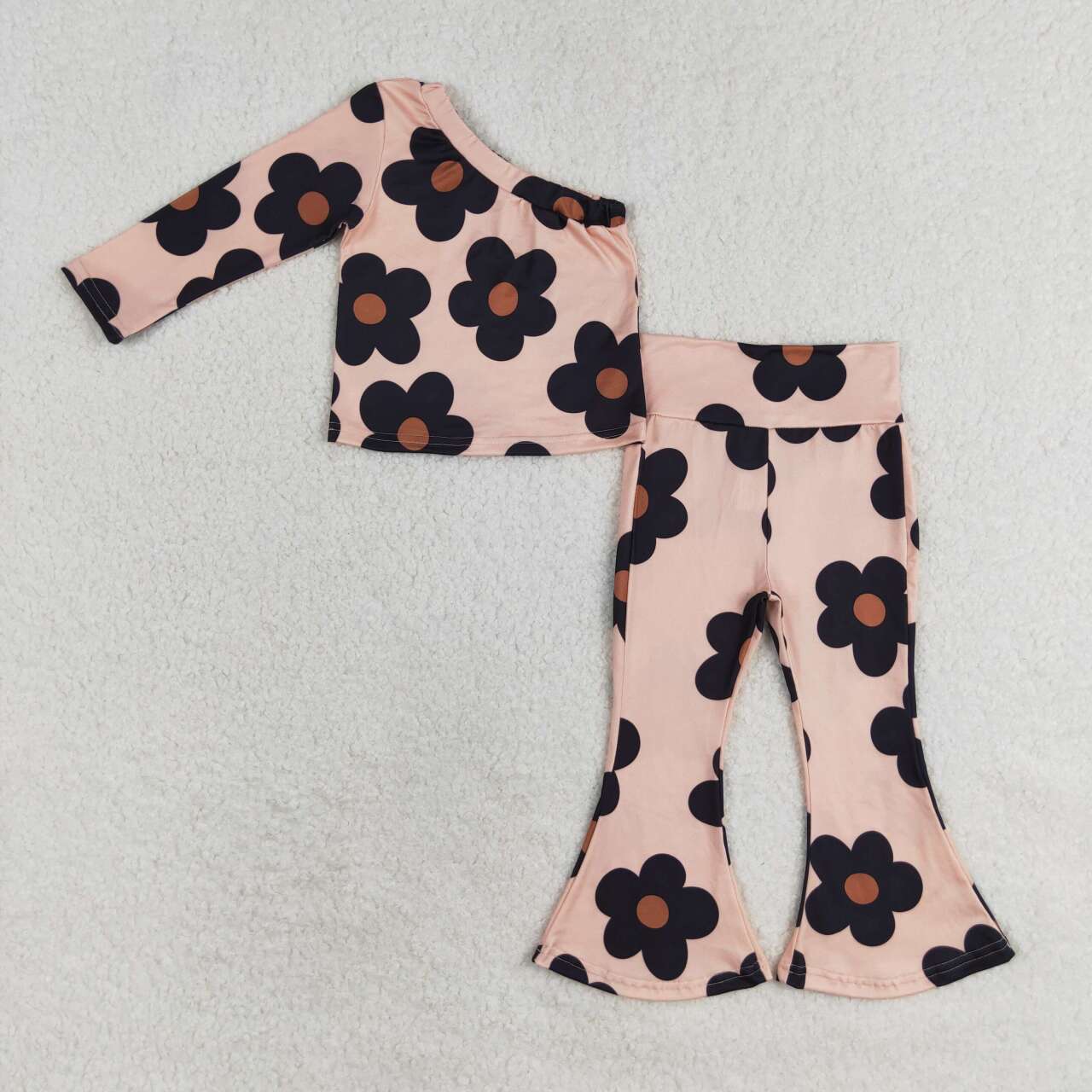 brown flowers Bell Pants Set