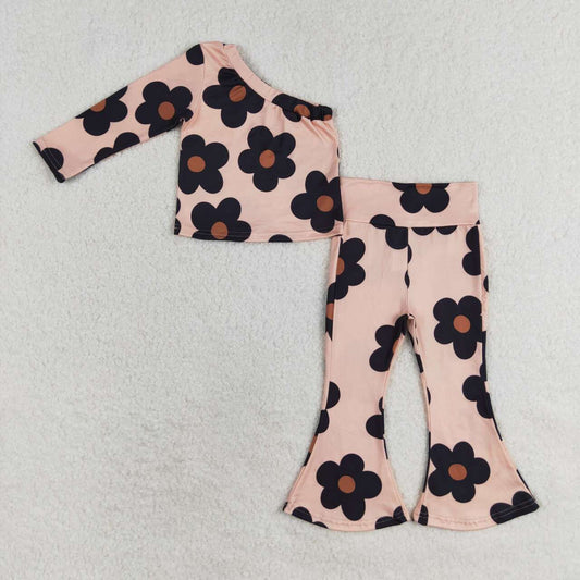 brown flowers Bell Pants Set