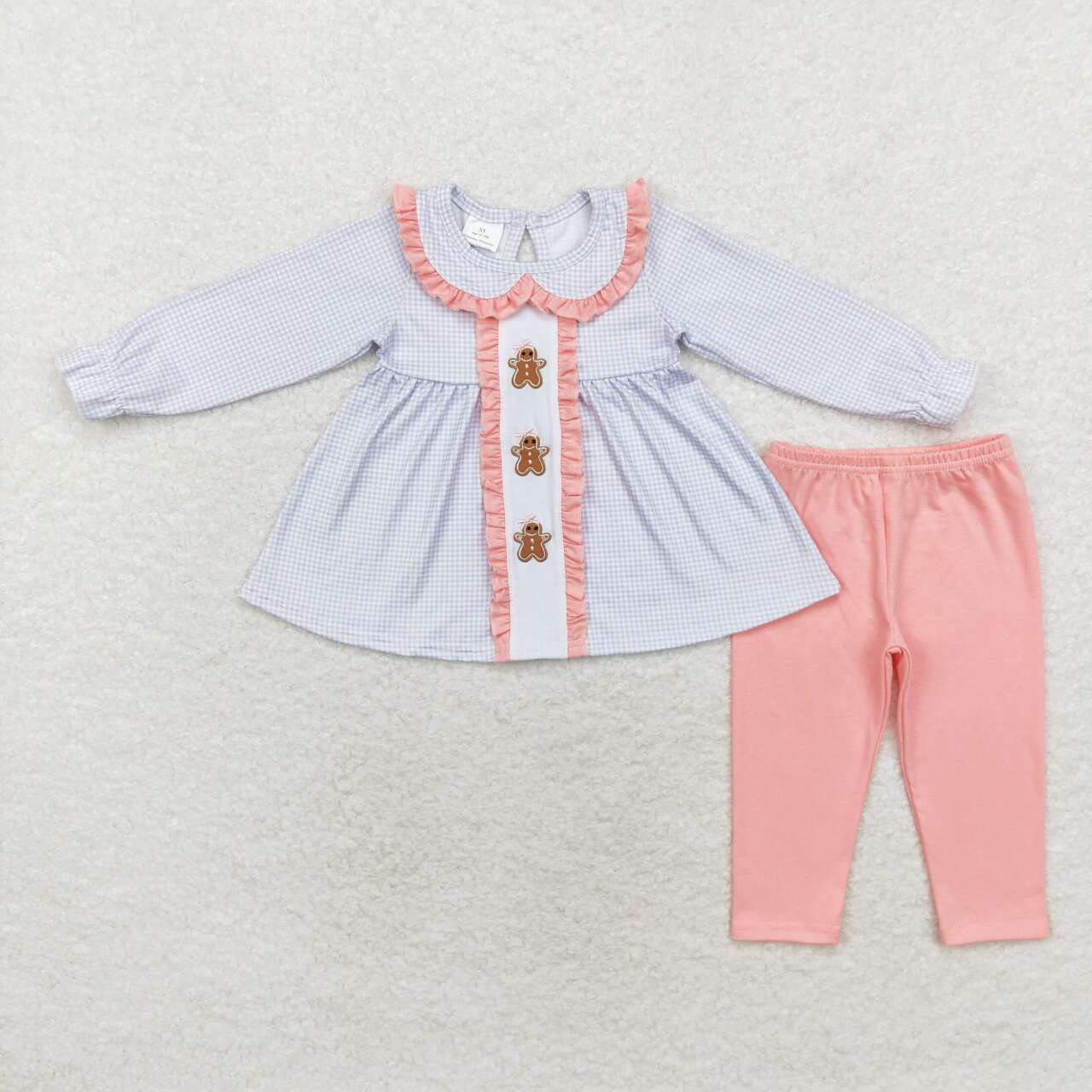 christmas Plaid gingerbread girls set