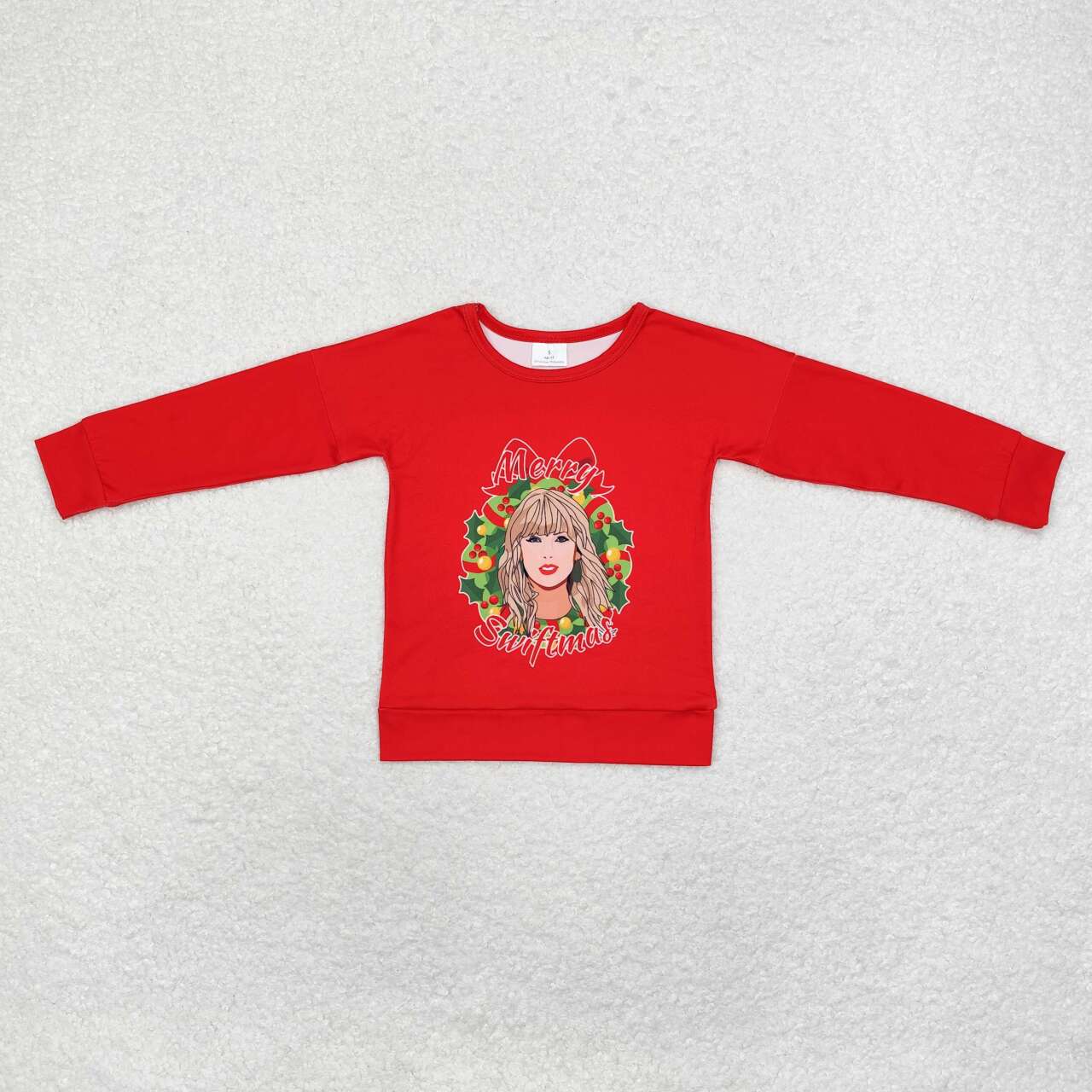 Christmas Red Cartoon long sleeve Shirt