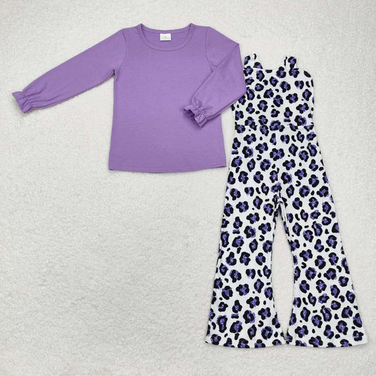 leopard Girls Overall set