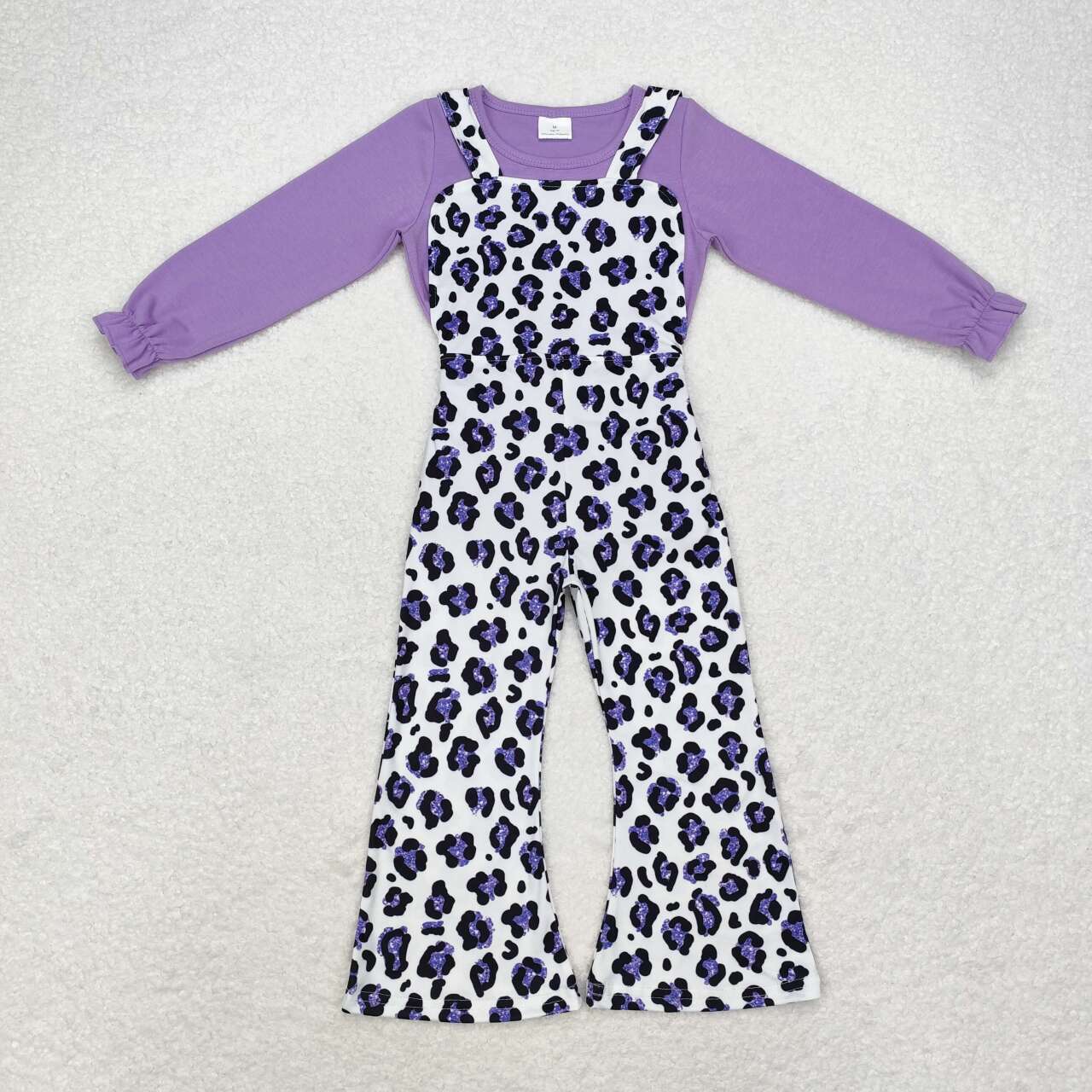 leopard Girls Overall set