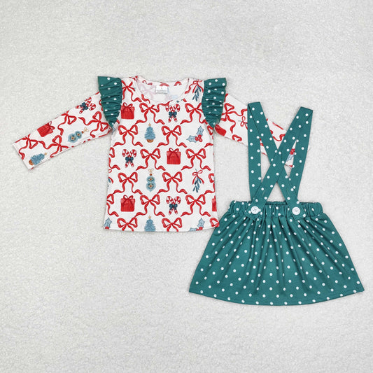 Christmas tree dots Skirt Gilr‘s Outfits