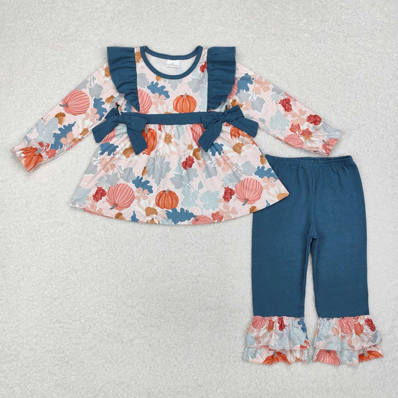 Fall pumpkin Long Sleeve Girls Set