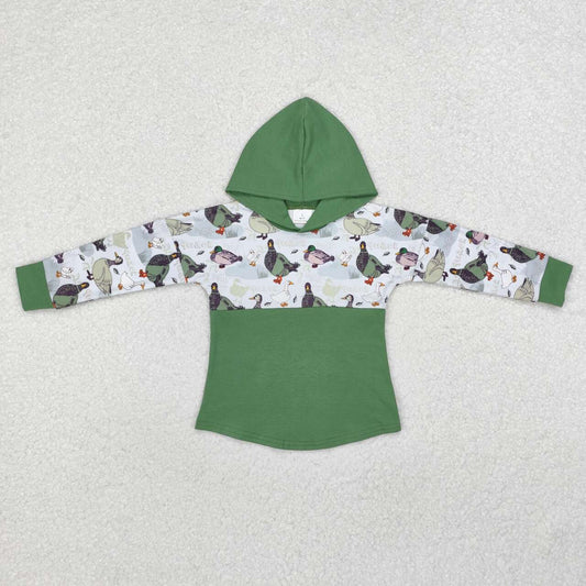 Green Duck Long Sleeve Hooded