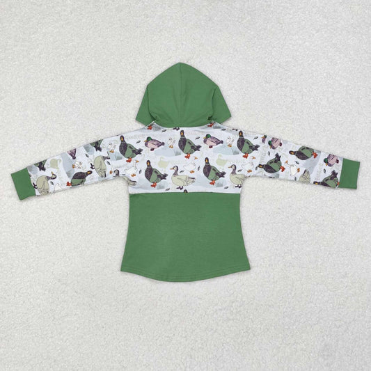 Green Duck Long Sleeve Hooded