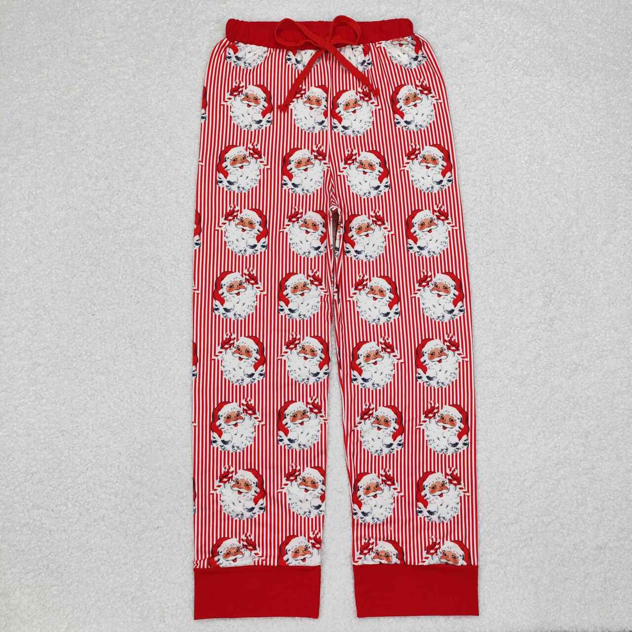 Adult Christmas Red Stripe Santa Pants for man