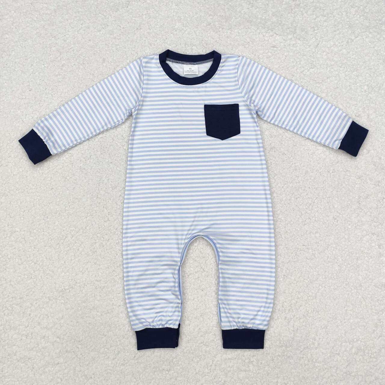 stripe long Sleeve baby romper