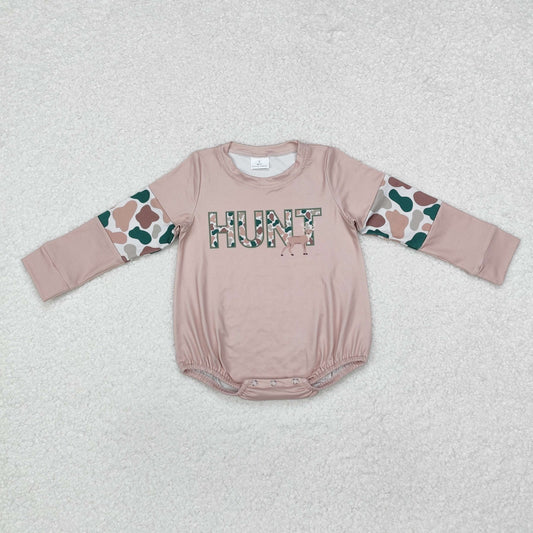 Hunt camo Long sleeve Baby long Romper