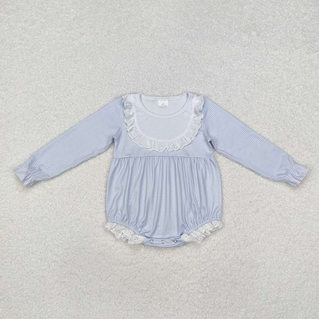 Blue Long sleeve Baby long Romper