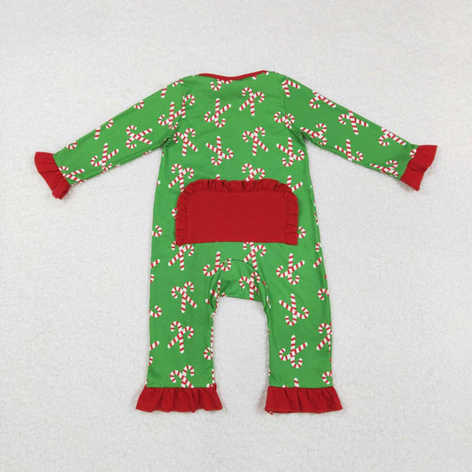 Christmas Tree Baby Romper With zipper