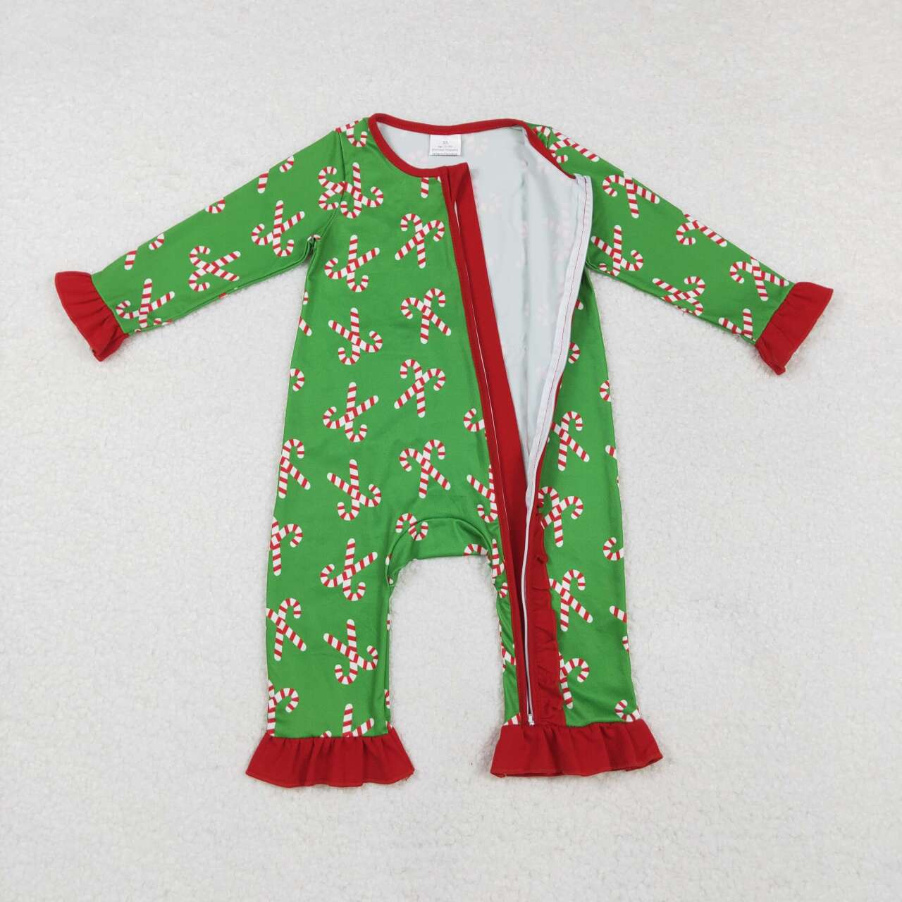 Christmas Tree Baby Romper With zipper