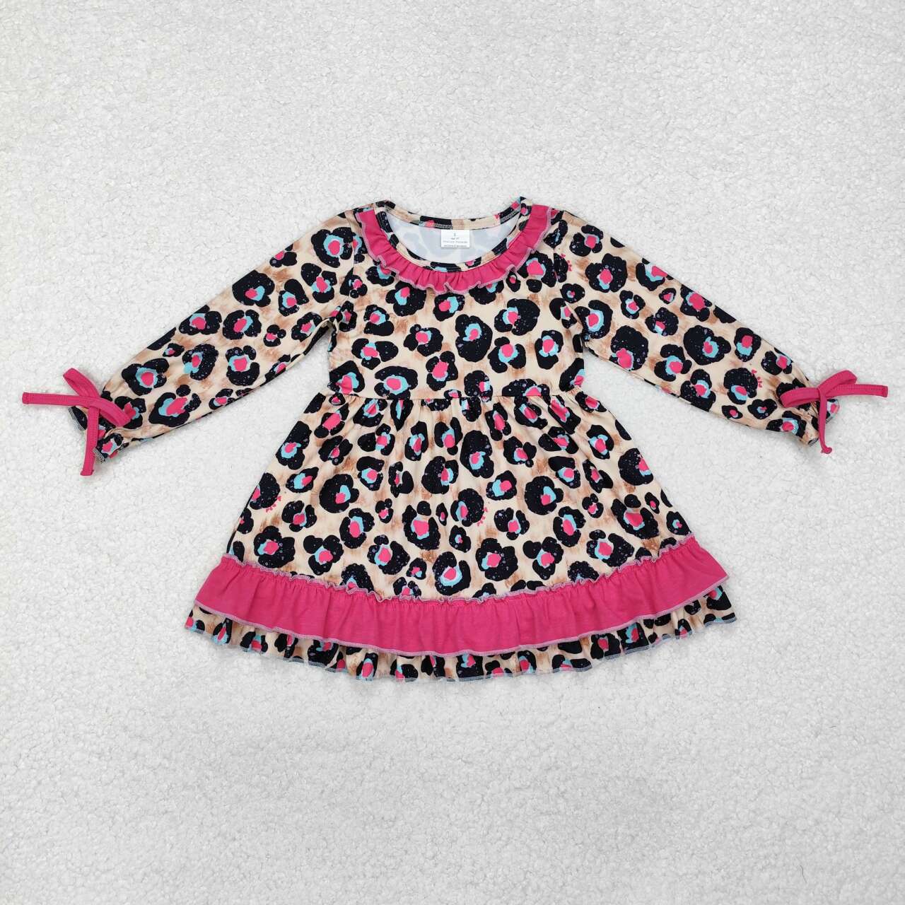 colorful leopard Girls dress