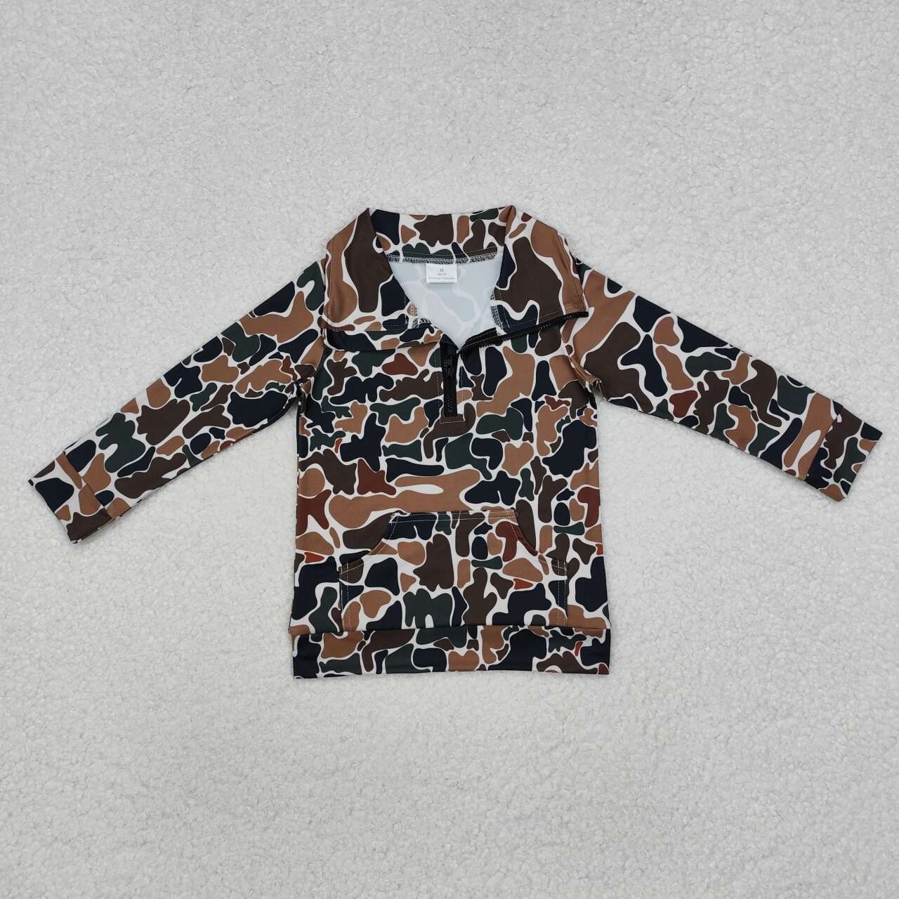 Camo Boy Long Sleeve Pullover
