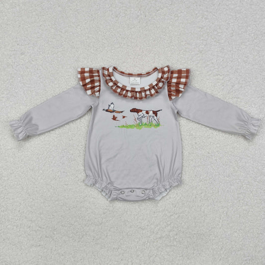 Grey Duck baby Boot Boy romper