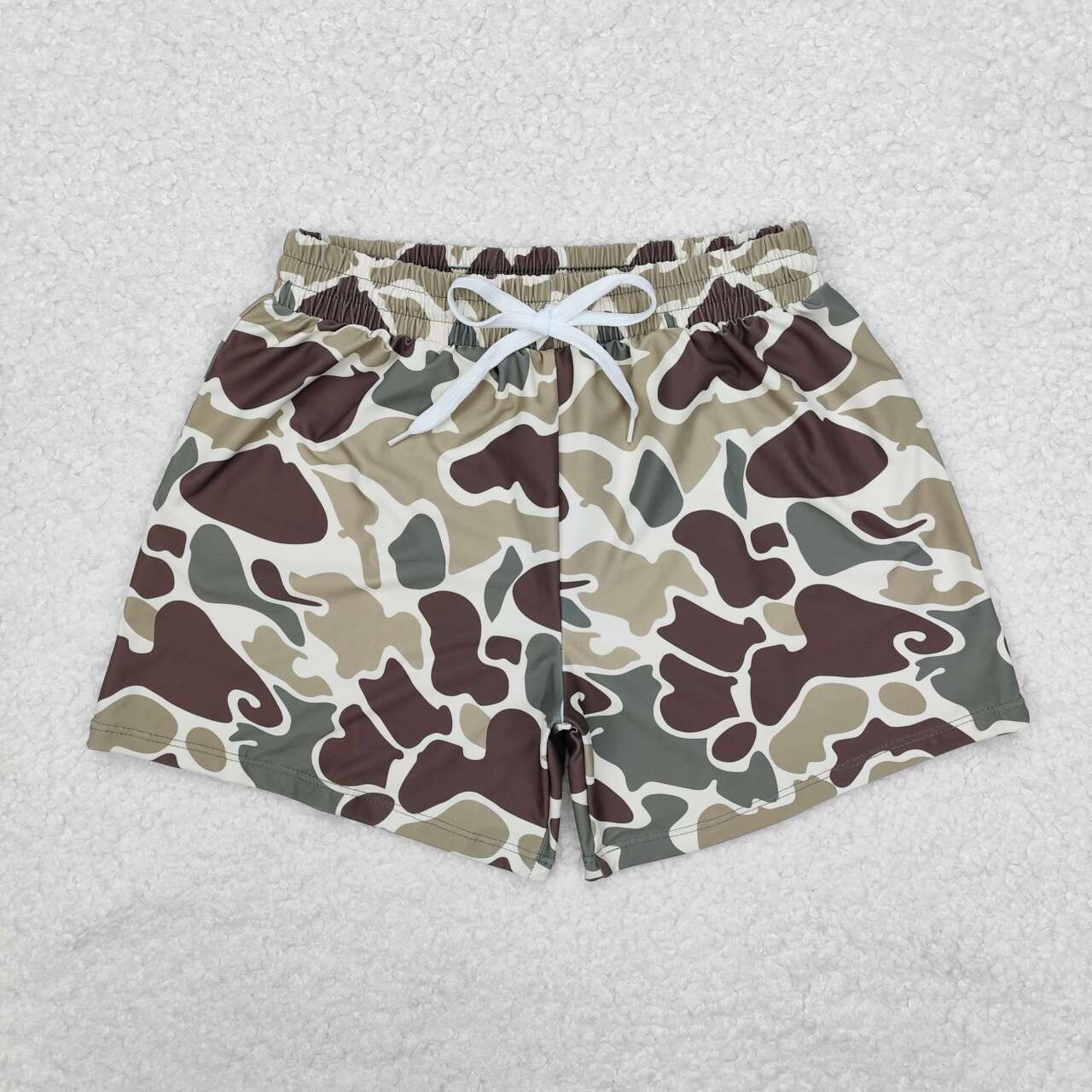 Camo Print short swim
