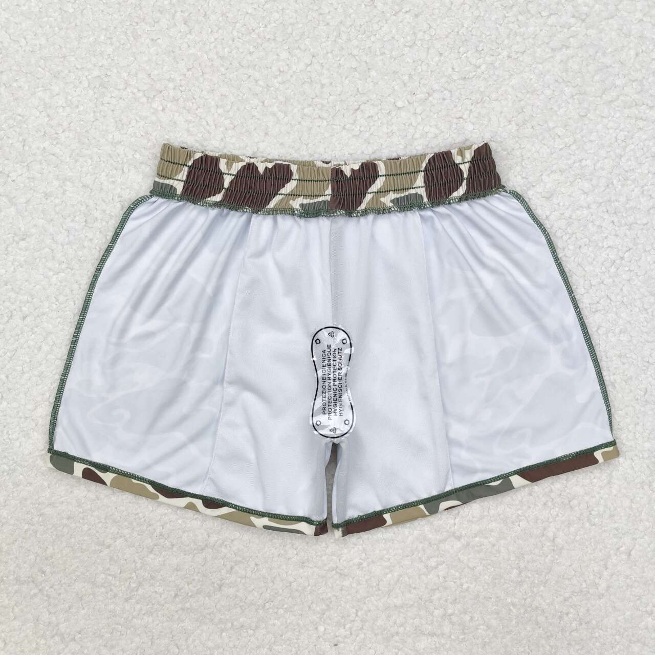 Camo Print short swim