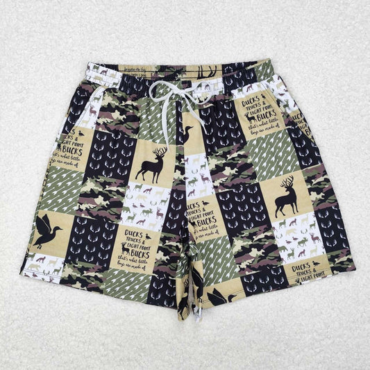 Adult Deer Duck Men's swim trunks
