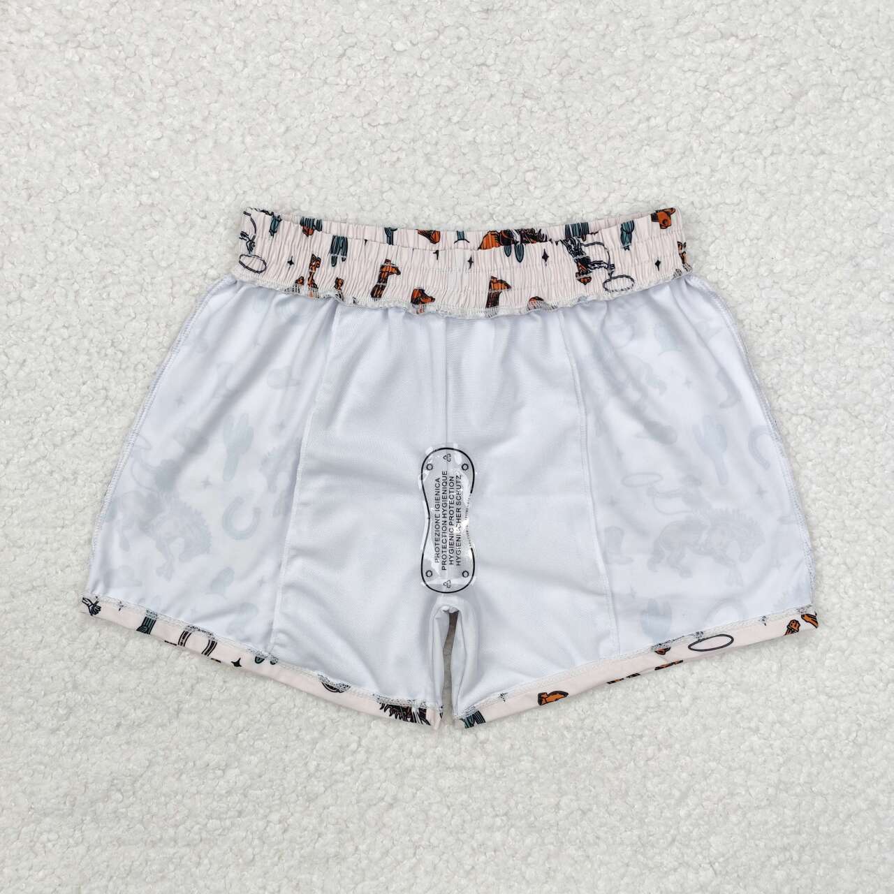 western Horse Print short swim