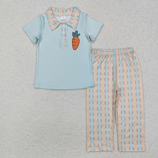 Easter Carrot Blue Boys Set