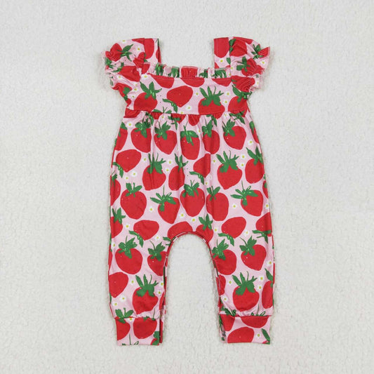 strawberry print Baby Romper