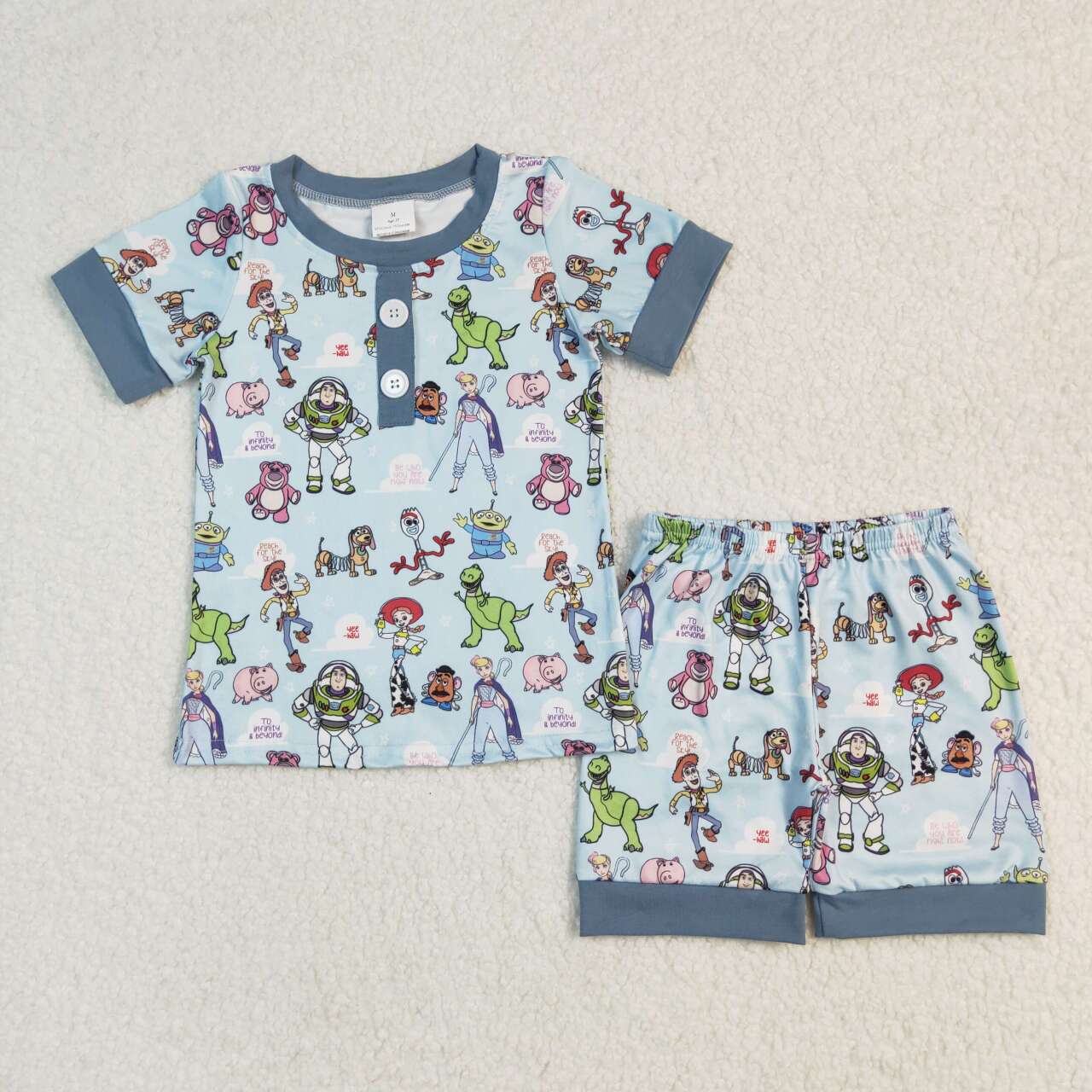 Blue Cartoon Boy Set