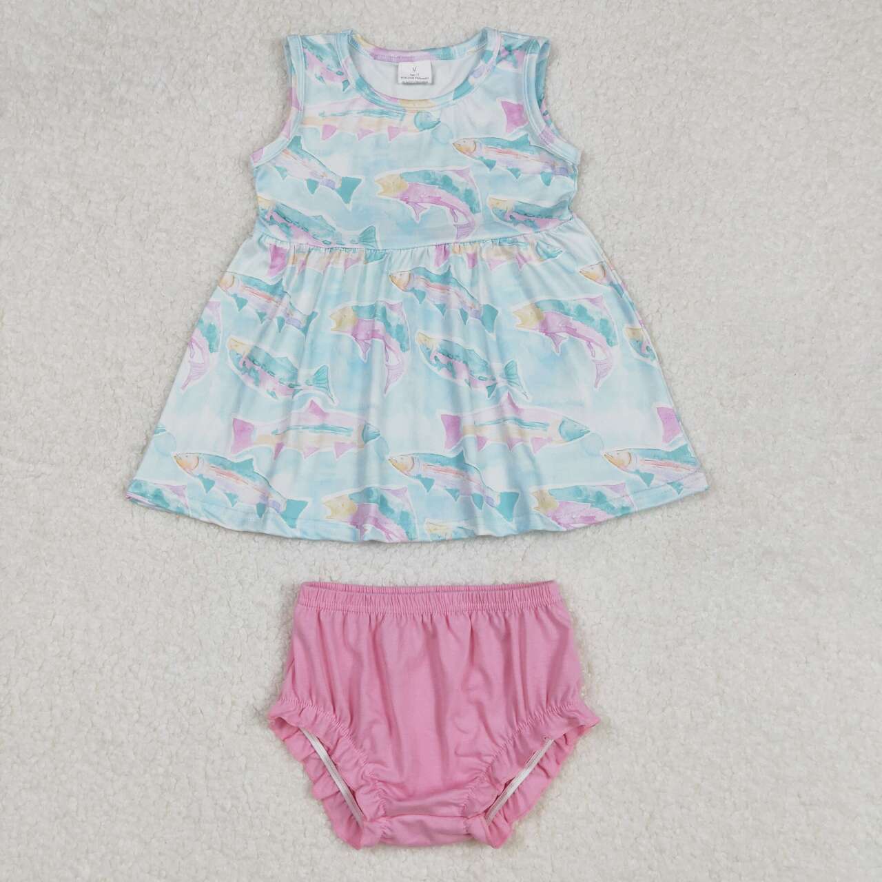 Blue flowers Girls ‘s bummie outfit