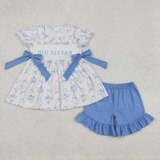 floral big sister Girls Set