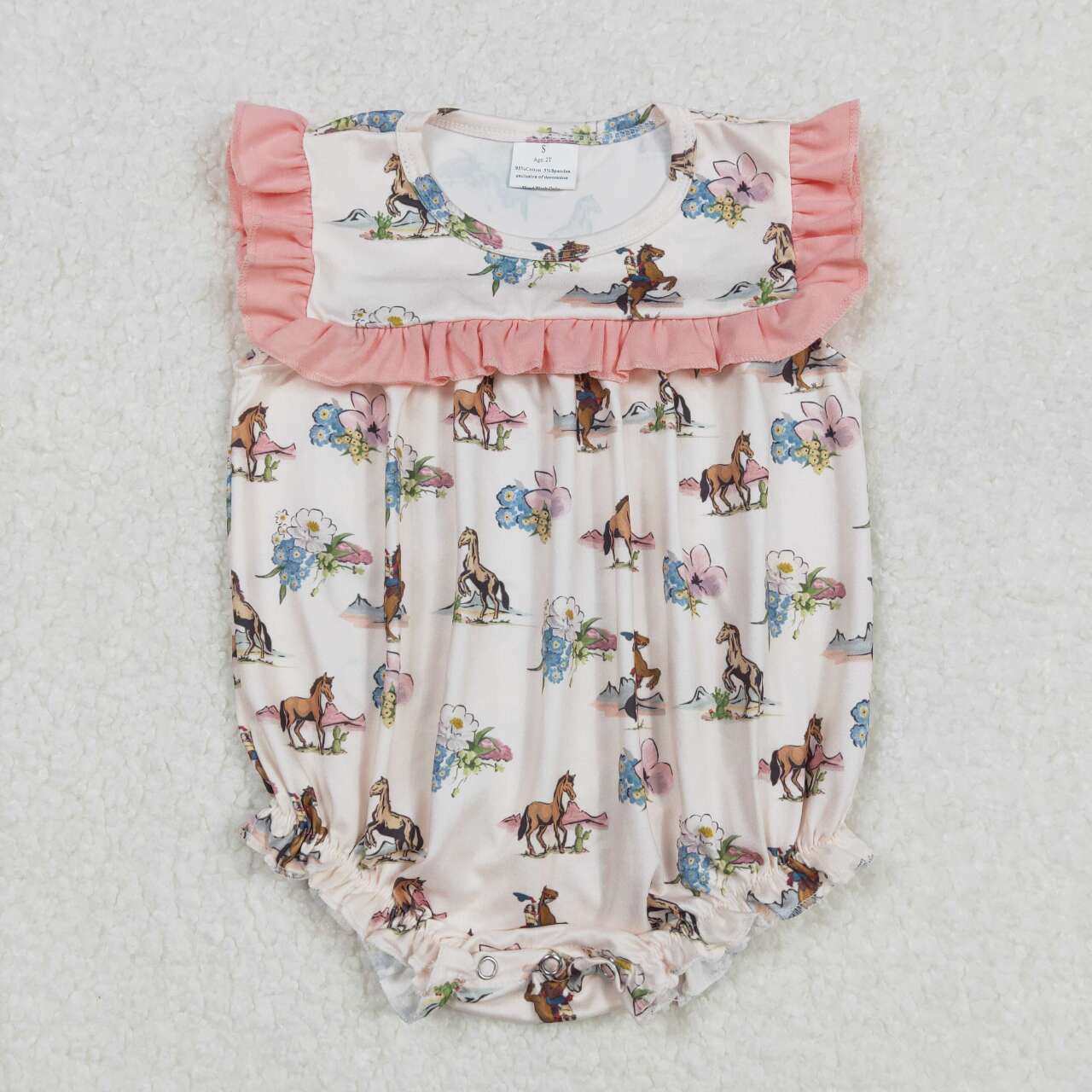 western cowgirl Baby Romper