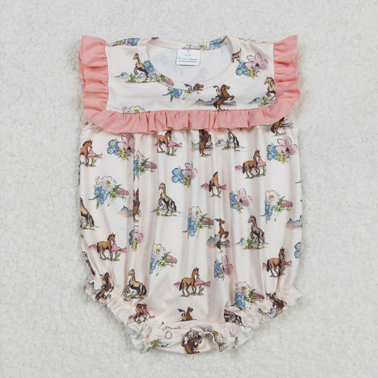 western cowgirl Baby Romper