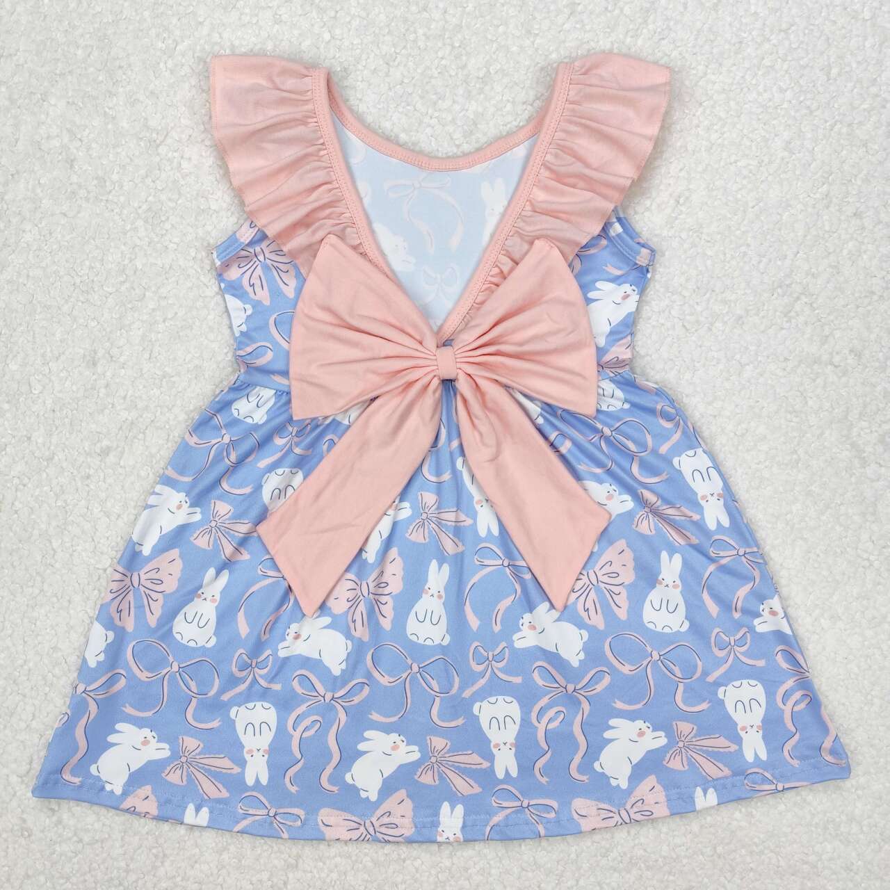 Eatser Bunny print Boutique girls dress