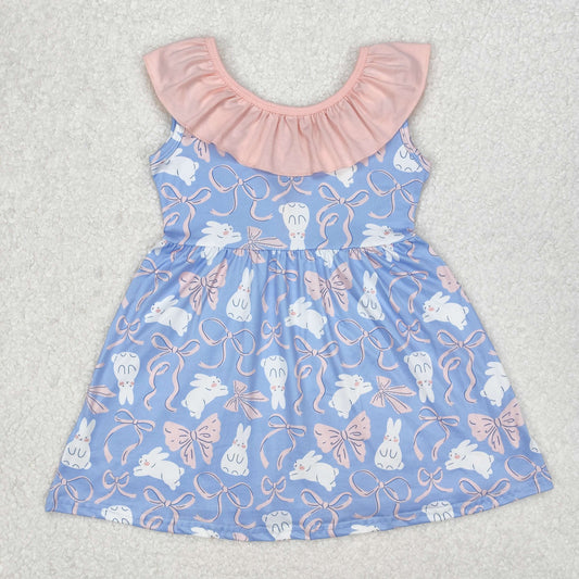 Eatser Bunny print Boutique girls dress