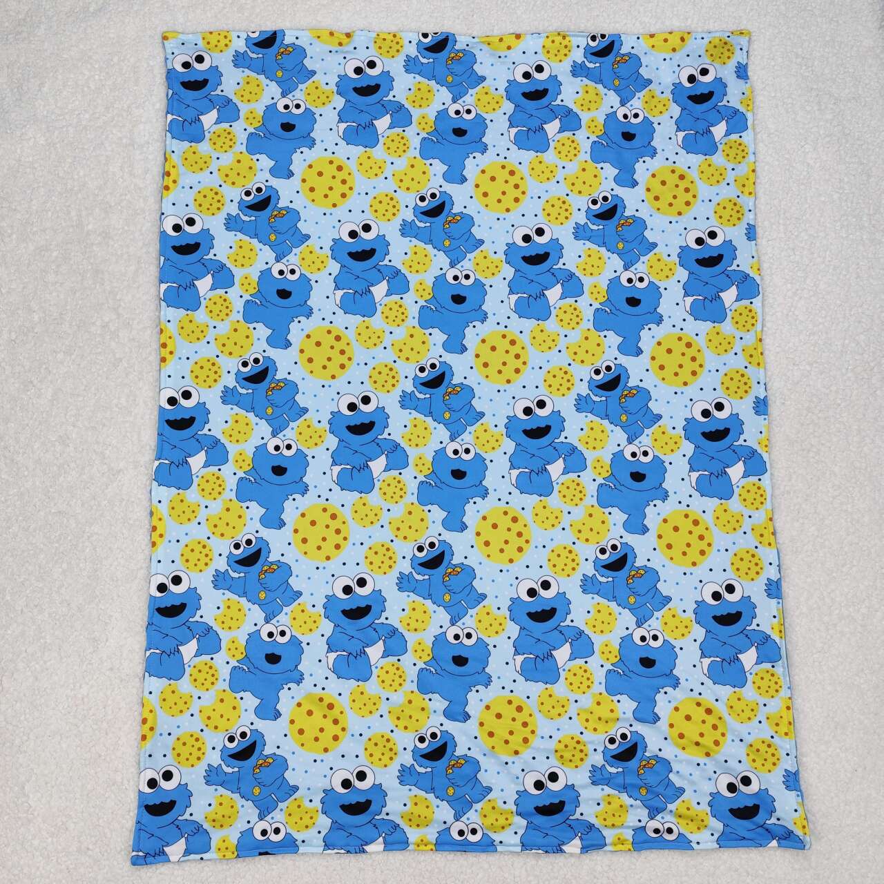 blue Cartoon Print Kids's Blanket