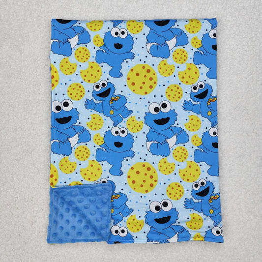 blue Cartoon Print Kids's Blanket
