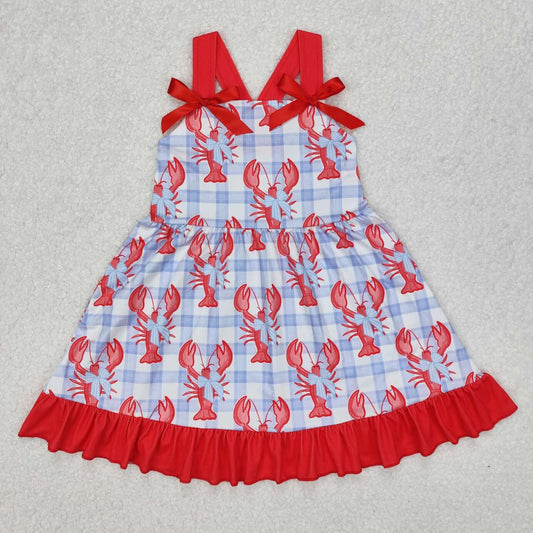 lobster plaid Girls dress