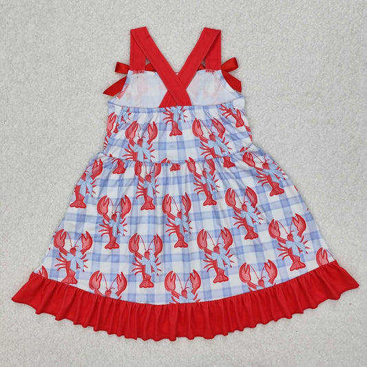 lobster plaid Girls dress