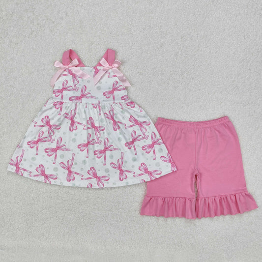 Pink Bow Suit Summer Set