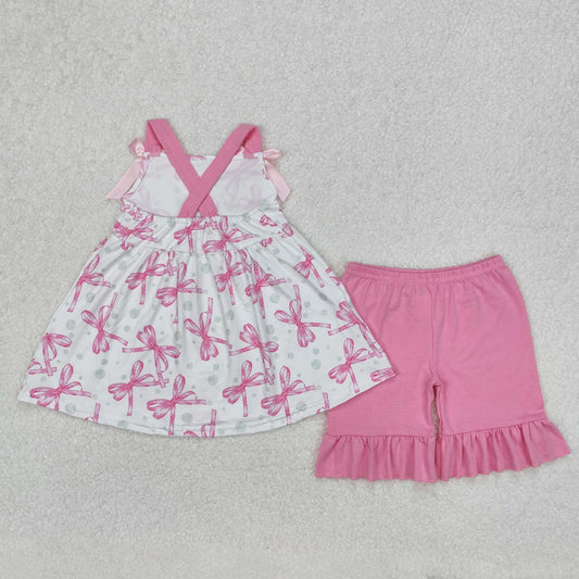 Pink Bow Suit Summer Set