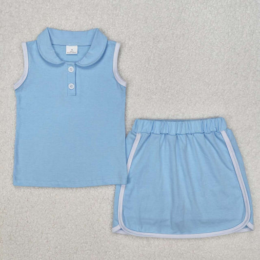 Blue sleeveless Summer Set