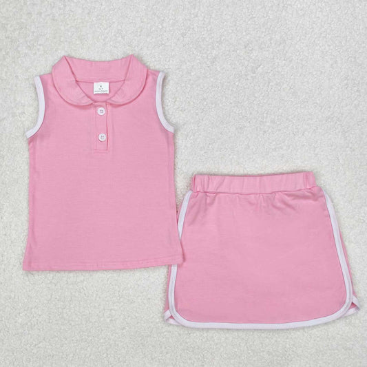 Pink sleeveless Summer Set