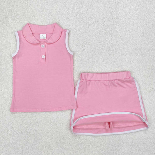 Pink sleeveless Summer Set