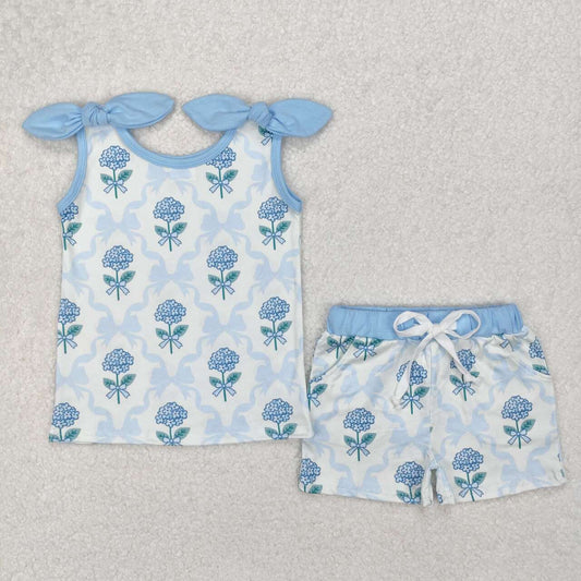 Blue floral Suit Summer Set