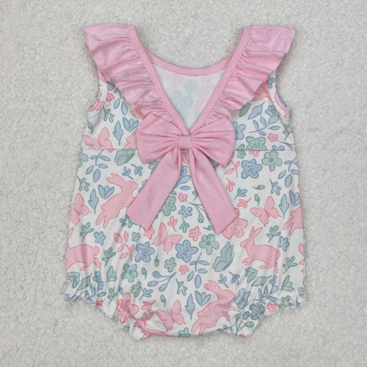 Pink floral Baby Romper